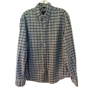 J.Crew Mens‎ Flex Oxford Slim Fit Button Up Long Sleeve Plaid Shirt